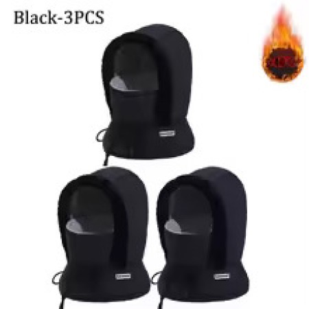 3Pcs Winter Thick Warm Hat with Earflaps -
